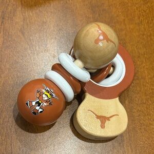 Longhorns Baby Rattle Toy